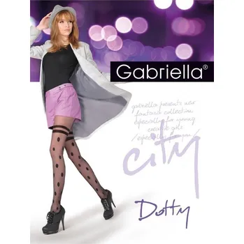 Dámská móda Vzorované punčocháče DOTTY 20den, černé, vel.M (CODE 320)