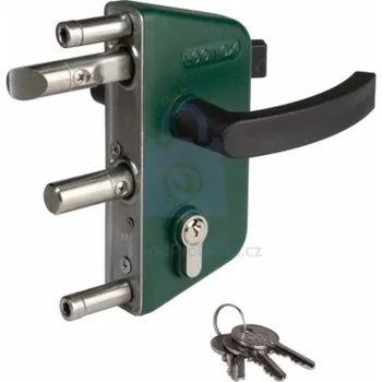 Příslušenství pro plot Zámek průmyslový/zahradní zelený, nekódovaný, balení 1 ks