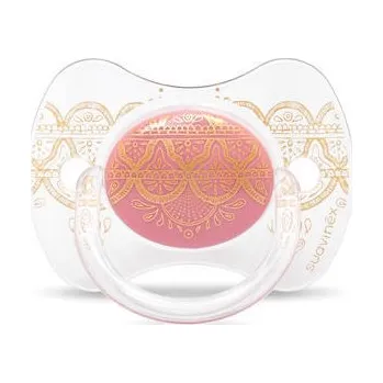 dudlíky šidítko premium fyziologické, +4m, silikon - růžová