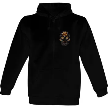 Pánská mikina Mikina na zip unisex s potiskem Mikina lebka pánské