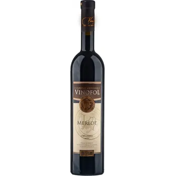 Víno Víno Merlot TOP výběr z hroznů suché 2017 0,75 l Vinofol Novosedly