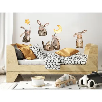 Samolepící dekorace Elisdesign rodinka zajíčků nálepky