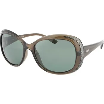 Sluneční brýle HIS 48133 hnědá lesk, čočka hnědá polarizovaná 1