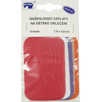 Nažehlovací záplaty dětské 201-33, 7,6x4,9 cm, 10ks