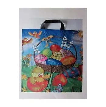 Vánoční dekorace Taška igelitová velikonoční s uchem-velká 430x470 motiv Kraslice