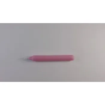 Karnevalový doplněk Svíčka vánoční i lampionová- hladká- růžová 12ks O12mm, délka 95mm