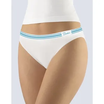 Kalhotky GINA dámské kalhotky klasické s úzkým bokem, úzký bok, bezešvé Natural Bamboo 00044P bílá dunaj L/XL