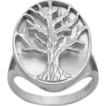 Prsten ShopBOB stříbrný prsten s perletí Ag 4,8 g strom života 54