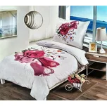 APEX 3D povlečení Růže 140x200 70x90