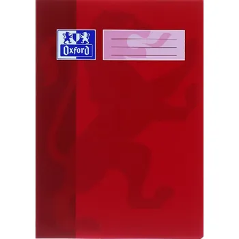 Sešit Oxford Školní sešit A5 544 40 listů linkovaný, červený