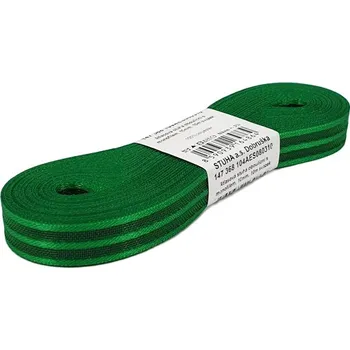 Stuha Stuha atlasová oboulícní s monofilem zelená, šíře 10mm, 10m