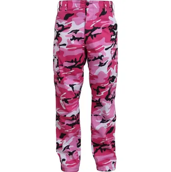 Pánské kalhoty ROTHCO Kalhoty BDU PINK CAMO velikost: L