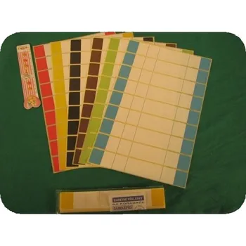 Přelepka na pořadače samolepící šíře 32mm výška 190mm - sada 9ks