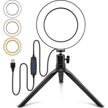 Softbox Prstencová lampa, kruhové světlo, ring light set 6" 160mm 10W (RG1)