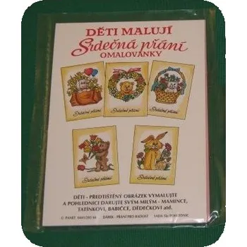 omalovánky Omalovánka - "Děti malují pohlednice". Cena za 1 balení - 5 ks pohlednic.