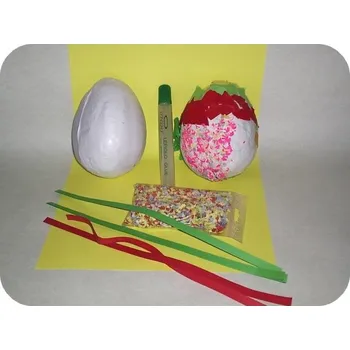 Vánoční dekorace Sada velikonoční pro výtvarníky(vajíčko.lepidlo,dekor.mat.)