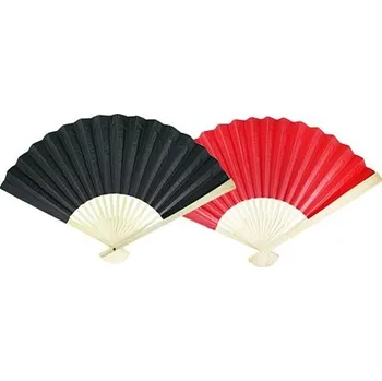 Karnevalový doplněk Vějíř papírový, červená barva, FLAMENCO