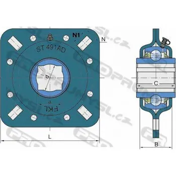 FKL GWST 209PPB29 ložisková jednotka
