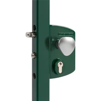 brána LOCINOX LEKQ 6005 - komplet zámkové krabice pro profil 30 až 50 mm, s funkcí otvírače, Fail Open, pro křídlové branky, zelený