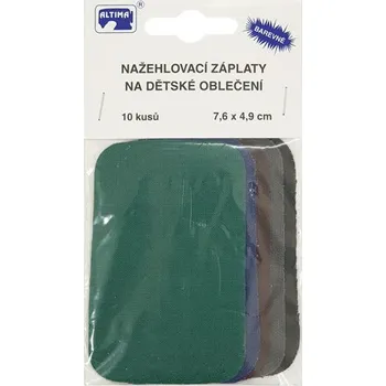 Nažehlovací záplaty dětské 201-65, 7,6x4,9 cm, 10ks