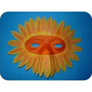 Karnevalový doplněk Polomaska slunečnice