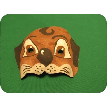 Karnevalová maska Polomaska organtýn. - pes