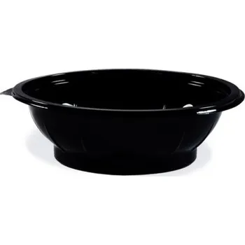 Jednorázové nádobí Salátová miska černá 500 ml (rPET) [50 ks]