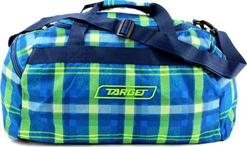 Cestovní taška Target Cestovní taška kostkovaná modro-zelená