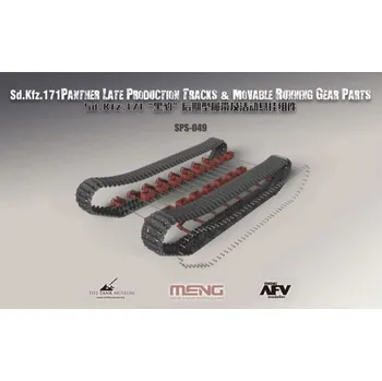 Plastikový model Meng 1/35 Sd.Kfz.171 Panther Late Production Tracks & Movable Running Gear Parts