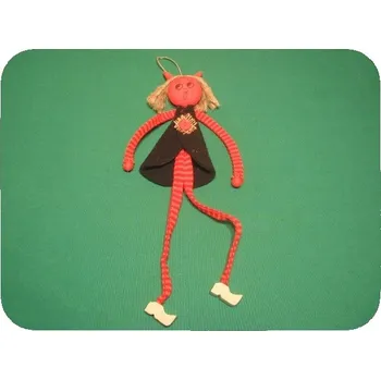 Vánoční dekorace Čertice nohatá 34cm