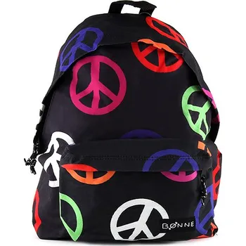 Městský batoh Bonne Batoh černý s barevnými motivy