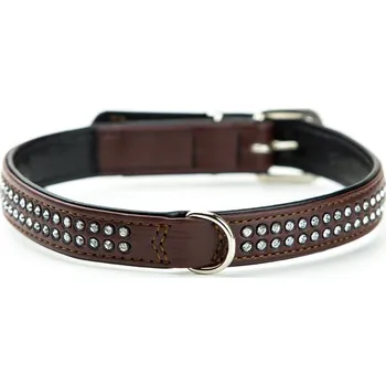 Nobby Crystal obojek hnědý, 42 cm/17 mm