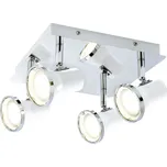 Rabalux 5500 LED přisazené koupelnové stropní bodové svítidlo Steve koupelnové 4x5W | GU10 | 1320lm | 4000K | IP44 - bílá + sada - Trio LED žárovka 2x10W | E27 | 3000K | 806lm