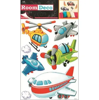 Samolepící dekorace Samolepky na zeď letadla, 35x25,5cm