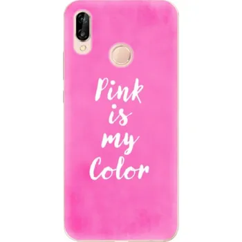 Pouzdro na mobilní telefon Silikonové pouzdro iSaprio - Huawei P20 Lite - Pink is my color (Odolný silikonový kryt, obal, pouzdro iSaprio - Huawei P20 Lite - Pink is my color - skvělá ochrana a pružnost, stylový UV potisk, lehkost, tiskne se v České republice)