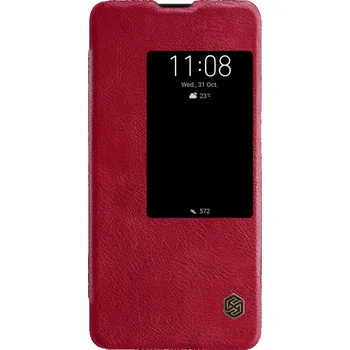 Pouzdro na mobilní telefon Nillkin Qin Book pro Huawei Mate 20 červené