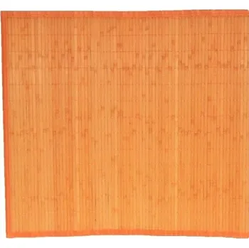 Rohož bambusová s textilií 70x300 cm oranžová