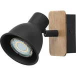 RABALUX 5902 Mac spot GU10 1x35W černá/buk + K nákupu nad 3000 Kč dárek zdarma