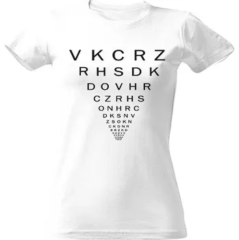 Dámské tričko Tričko s potiskem Zraková zkouška dámské