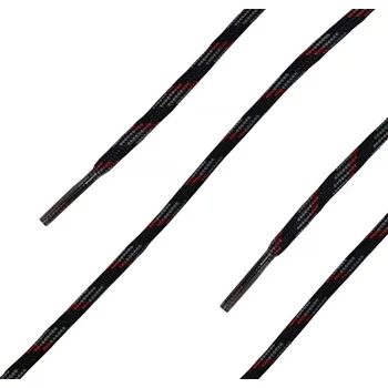 Tkaničky do bot Černočervené kulaté tkaničky do bot HAIX 220 cm (IT-905064) (Kvalitní kulaté tkaničky vhodné pro protipořezovou obuv Haix Protector Ultra - délka 220 cm, barva černočervené)