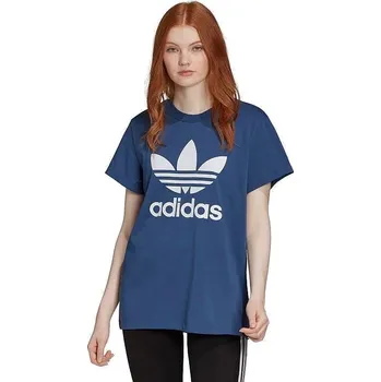 Dámské tričko tričko adidas Originals Boyfriend Trefoil - Night Marine/White 36