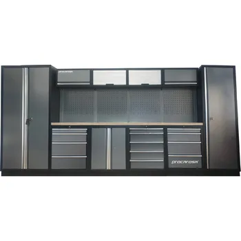 Procarosa® Sestava dílenského nábytku Procarosa PROFESSIONAL XL-4 Pracovní deska: dřevěná