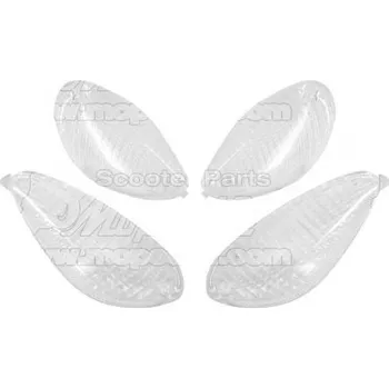 Osvětlení pro motocykl Sklíčko blinkru, sada Piaggio Nrg Extreme (99-00) / Nrg Mc3 (01-02) / Nrg Purejet (02-04) priesvitná Tnt Tuning