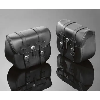 Zavazadlo na motocykl Highway Hawk H02-2600 Brašny Dallas kůže černá 2ks - Černá