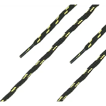 Tkaničky do bot Černožluté kulaté tkaničky do bot HAIX 200 cm (IT-905018) (Kvalitní kulaté tkaničky vhodné pro protipořezovou obuv Haix Protector Light, Protector Alpin - délka 200 cm, černožluté)