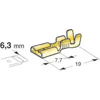 Auto elektroinstalace RRS Plochá dutinka 6,3 x 0,4mm