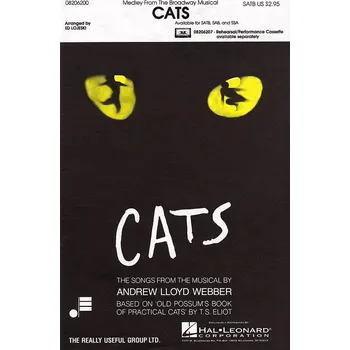 Hudebniny CATS (Medley From The Broadway Musical) / SATB + piano/chords