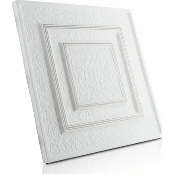 Kazetový podhled Stropní kazety - Antik - stříbrný potisk 50 x 50 x 2 cm