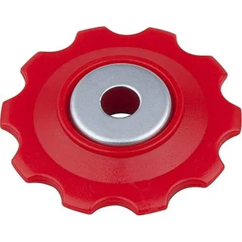 Komponent pro jízdní kolo Kladky 10 zubů do přehazovačky červené plastové 2ks