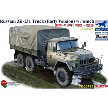 Plastikový model Bronco 1/35 Russian Zil-131Truck (Early Version) w / winch